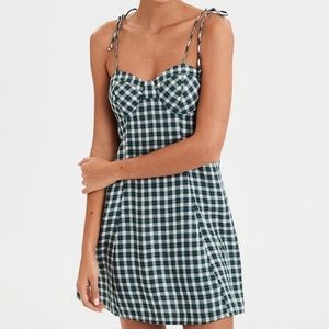 American Eagle Plaid Skater Dress